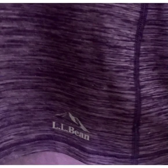 L.L. BEAN Hooded Athletic Activewear Long Sleeve 1/4 Zip Hoodie Women's Size Med - Picture 3 of 5